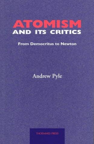 Cover for Atomism and Its Critics