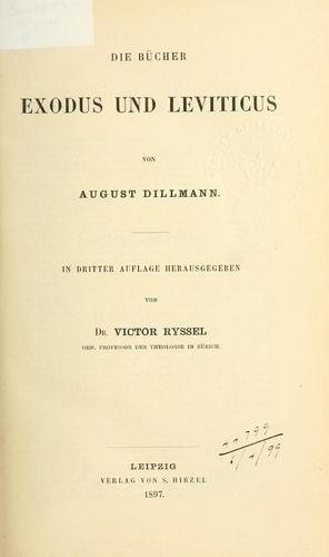 Cover for Bücher Exodus and Leviticus