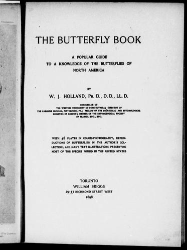 Cover for The butterfly book