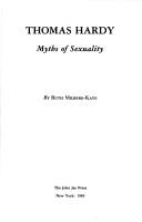 Cover for Thomas Hardy--myths of sexuality