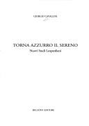 Cover for Torna azzurro il sereno