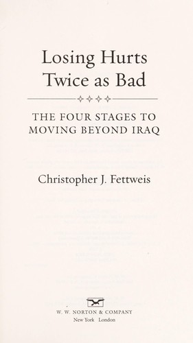 Cover for Losing hurts twice as bad