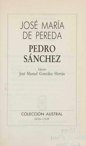 Cover for Pedro Sánchez