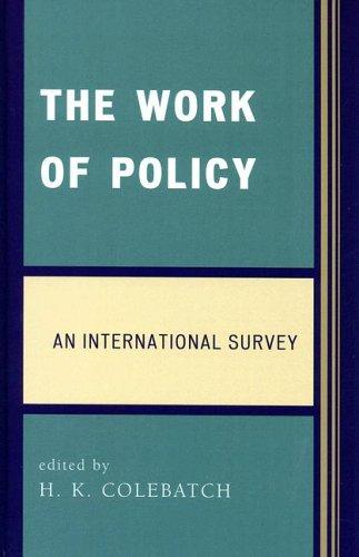 Cover for The Work of Policy