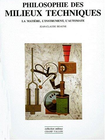 Cover for Philosophie des milieux techniques