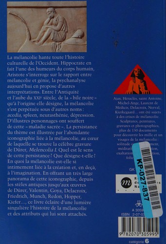 Cover for Mélancolie