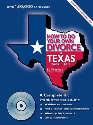 Cover for How to Do Your Own Divorce in Texas, 2009-2011