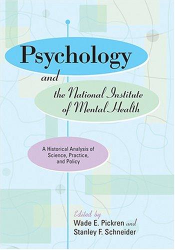Cover for Psychology And The National Institute Of Mental Health