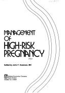 Cover for Management of high-risk pregnancy