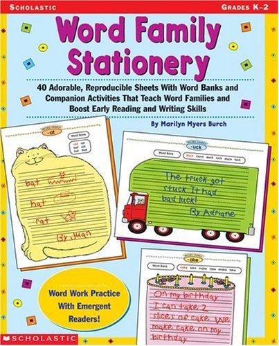 Cover for Word Family Stationery