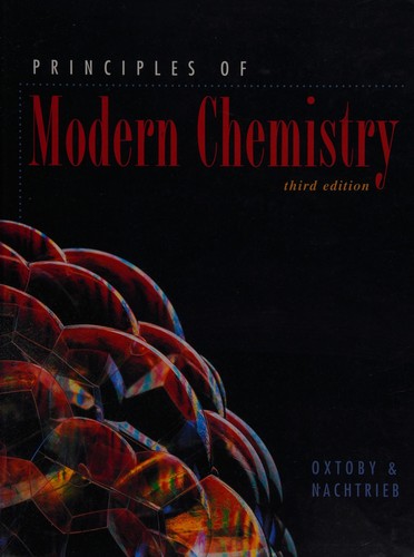Cover for Principles of Modern Chemistry.