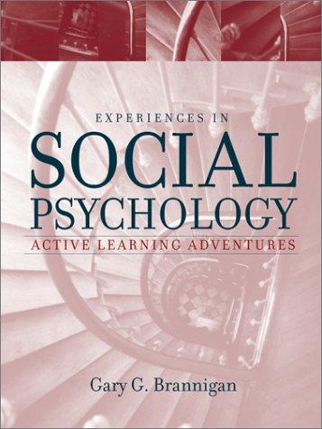 Cover for Experiences in Social Psychology
