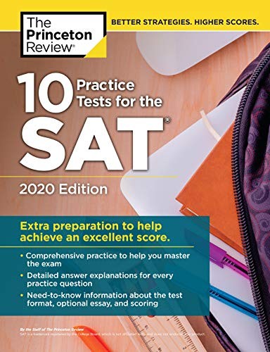 Cover for 10 Practice Tests for the SAT, 2020 Edition