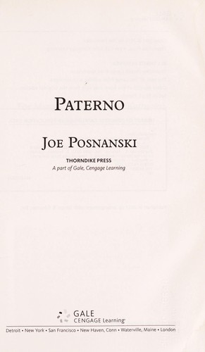 Cover for Paterno
