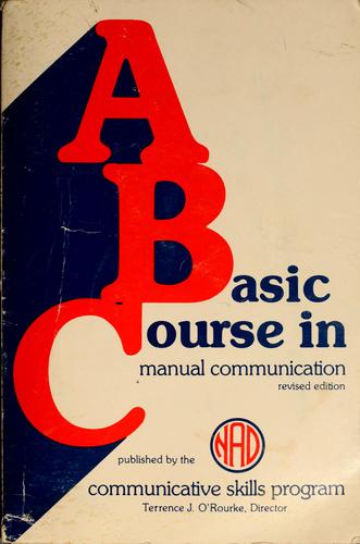 Cover for A basic course in manual communication