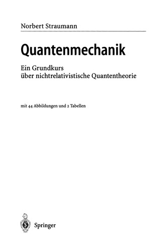 Cover for Quantenmechanik