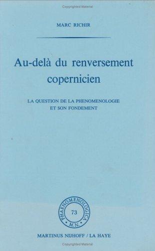 Cover for Au-delà du renversement copernicien