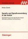 Cover for Sprache und Sprachverwendung in der Politik