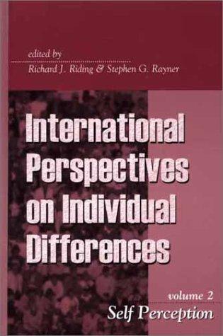 Cover for Self Perception (International Perspectives on Individual Differences)