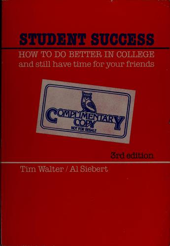 Cover for Student success