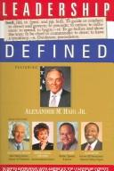 Cover for Leadership Defined