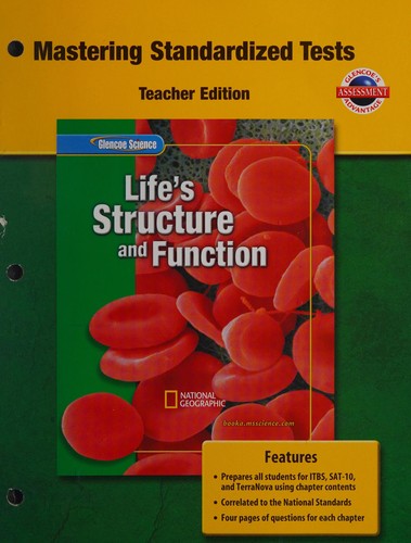 Cover for Glencoe Science Life's Structure and Function Mastering Standized Tests Teacher's Edition. (Paperback)