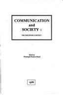 Cover for Communication and society