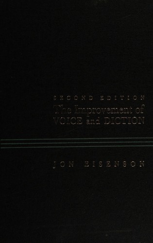 Cover for The improvement of voice and diction