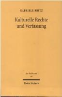 Cover for Kulturelle Rechte und Verfassung