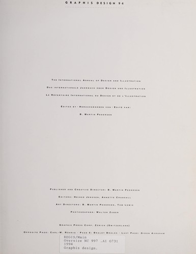 Cover for Graphis design