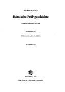 Cover for Römische Frühgeschichte