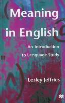 Cover for Meaning in English