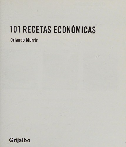 Cover for 101 recetas economicas / 101 Cheap Eats (Spanish Edition)