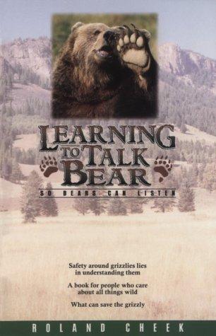 Cover for Learning to talk bear