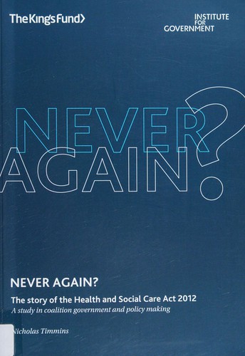 Cover for Never again?