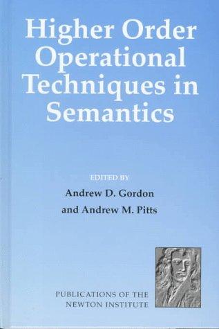 Cover for Higher order operational techniques in semantics