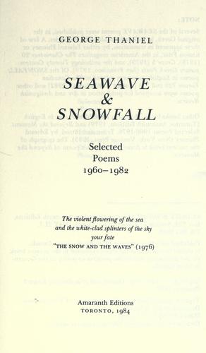 Cover for Seawave & Snowfall