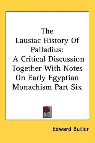 Cover for The Lausiac History Of Palladius
