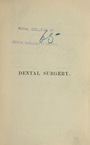 Cover for Dental surgery