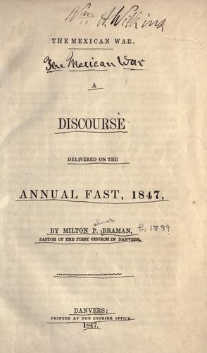 Cover for The Mexican war.