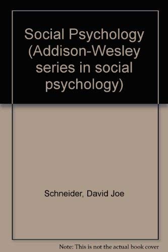 Cover for Social psychology