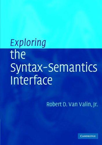 Cover for The syntax-semantics interface