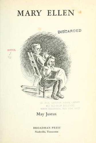 Cover for Mary Ellen.