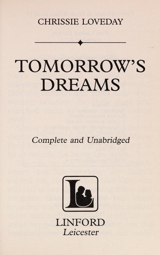 Cover for Tomorrow's dreams