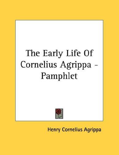 Cover for The Early Life Of Cornelius Agrippa - Pamphlet