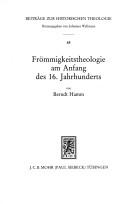 Cover for Frömmigkeitstheologie am Anfang des 16. Jahrhunderts