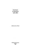 Cover for Enclosures in Berkshire, 1485-1885