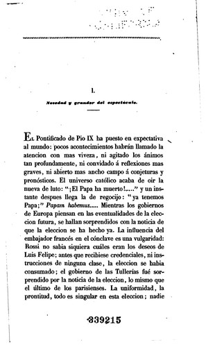 Cover for PIO IX