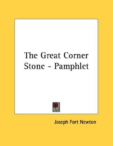 Cover for The Great Corner Stone - Pamphlet