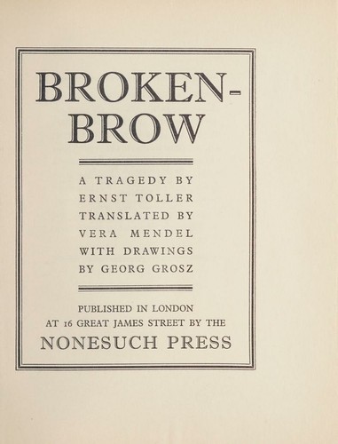 Cover for Brokenbrow